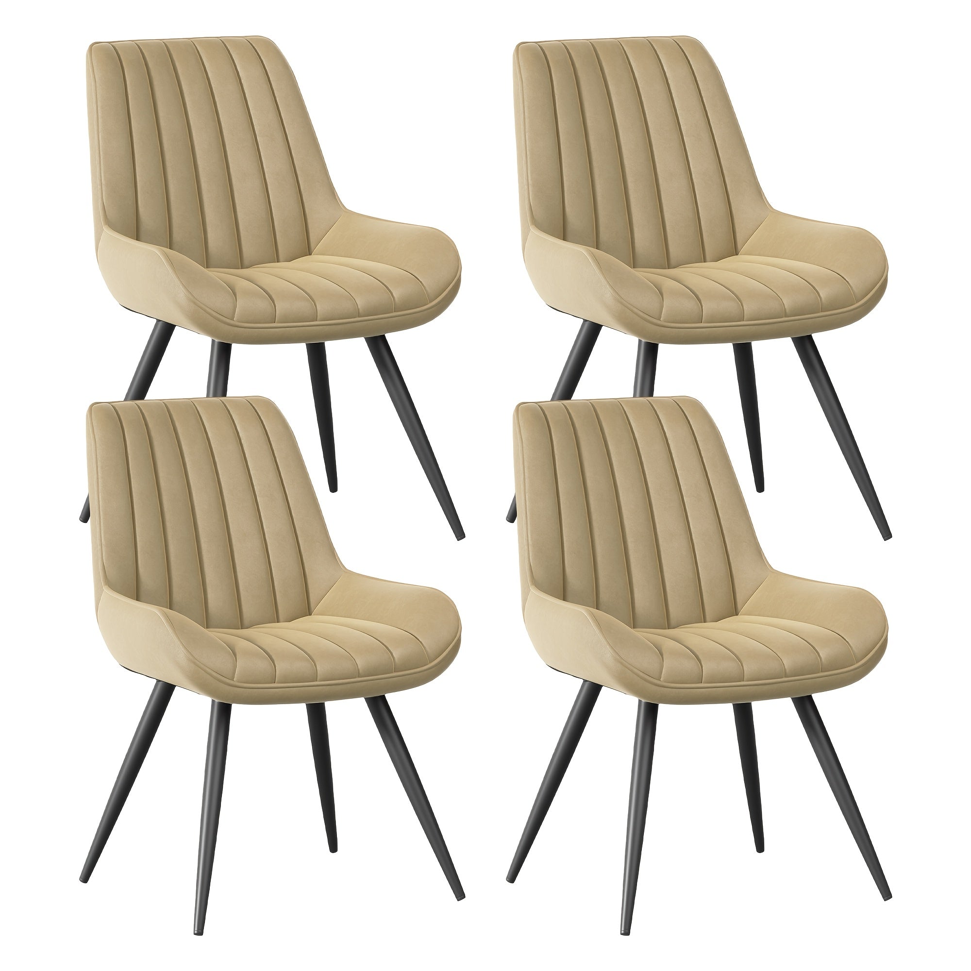 Modern Dining Chairs Set Of 2\u002F4! Comfy Dining Room Chairs Reception Chair with Thick Cushions, Upholstered Fabric Kitchen Side Chairs with Metal Legs Suitable for Office Bar Kitchen Dining Room