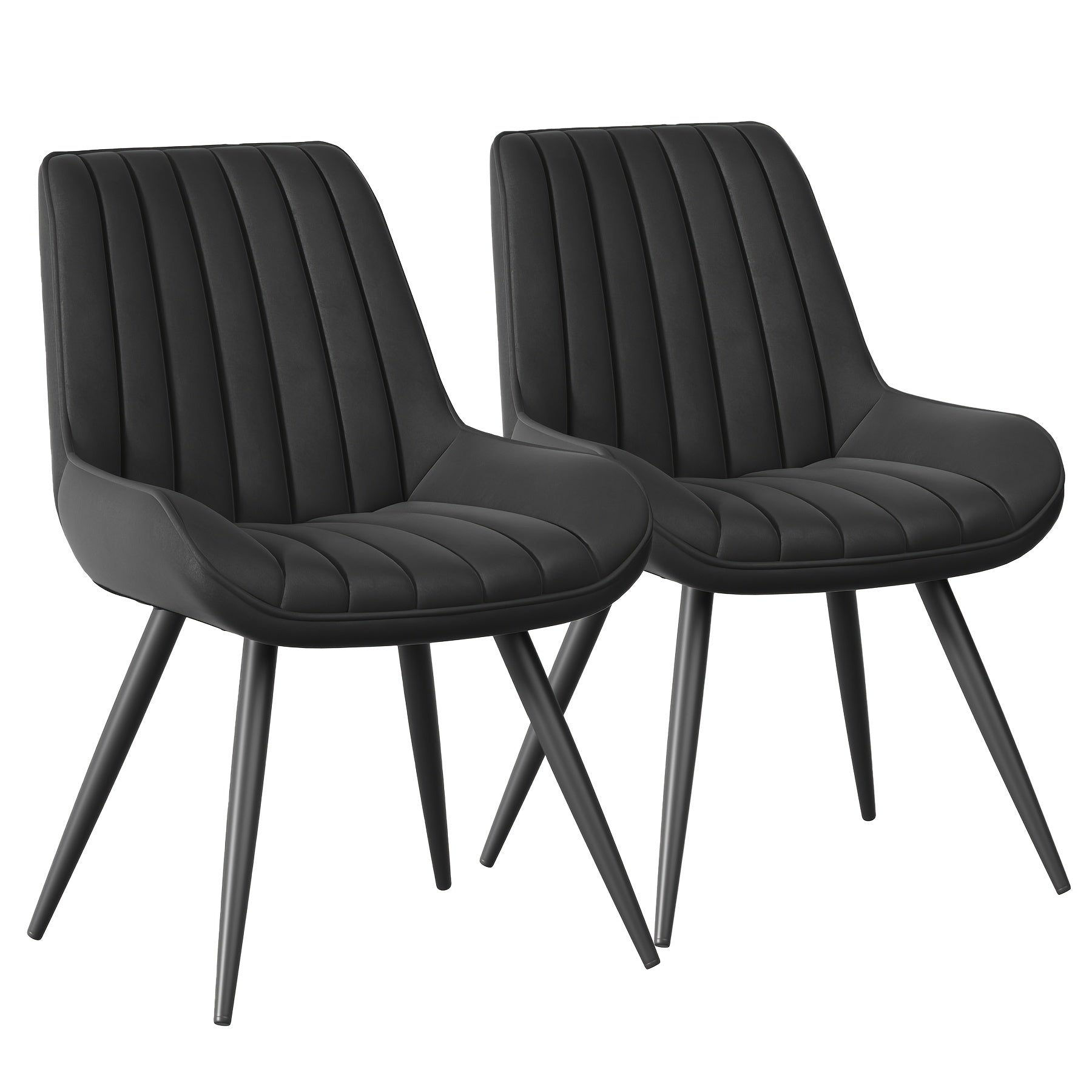 Modern Dining Chairs Set Of 2\u002F4! Comfy Dining Room Chairs Reception Chair with Thick Cushions, Upholstered Fabric Kitchen Side Chairs with Metal Legs Suitable for Office Bar Kitchen Dining Room