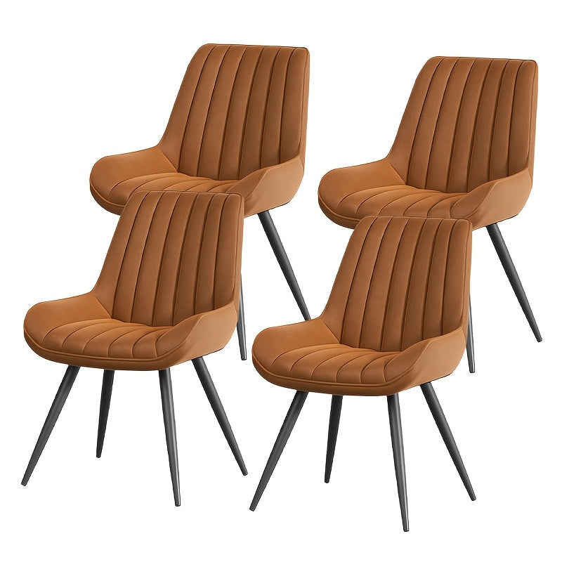 Modern Dining Chairs Set Of 2\u002F4! Comfy Dining Room Chairs Reception Chair with Thick Cushions, Upholstered Fabric Kitchen Side Chairs with Metal Legs Suitable for Office Bar Kitchen Dining Room