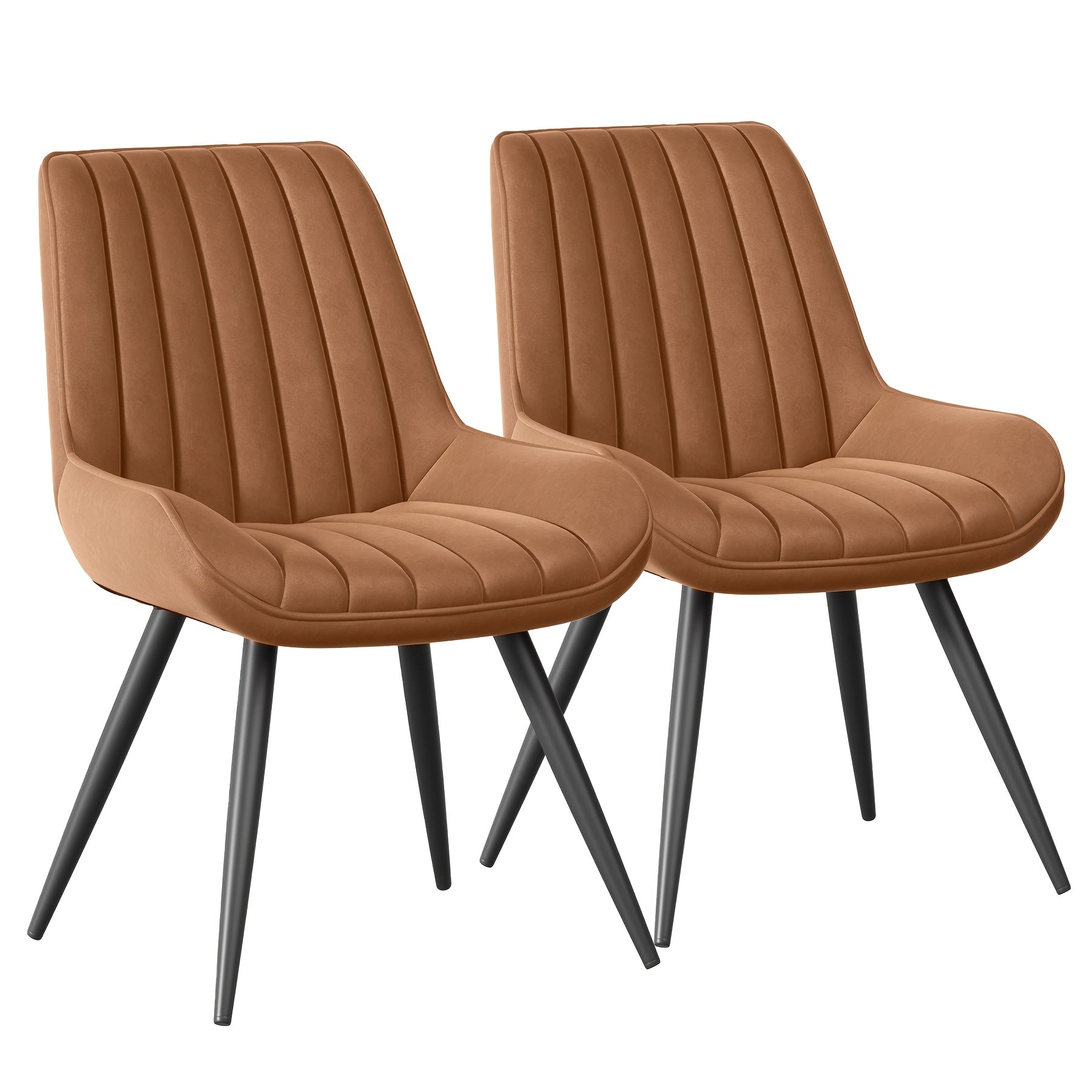 Modern Dining Chairs Set Of 2\u002F4! Comfy Dining Room Chairs Reception Chair with Thick Cushions, Upholstered Fabric Kitchen Side Chairs with Metal Legs Suitable for Office Bar Kitchen Dining Room