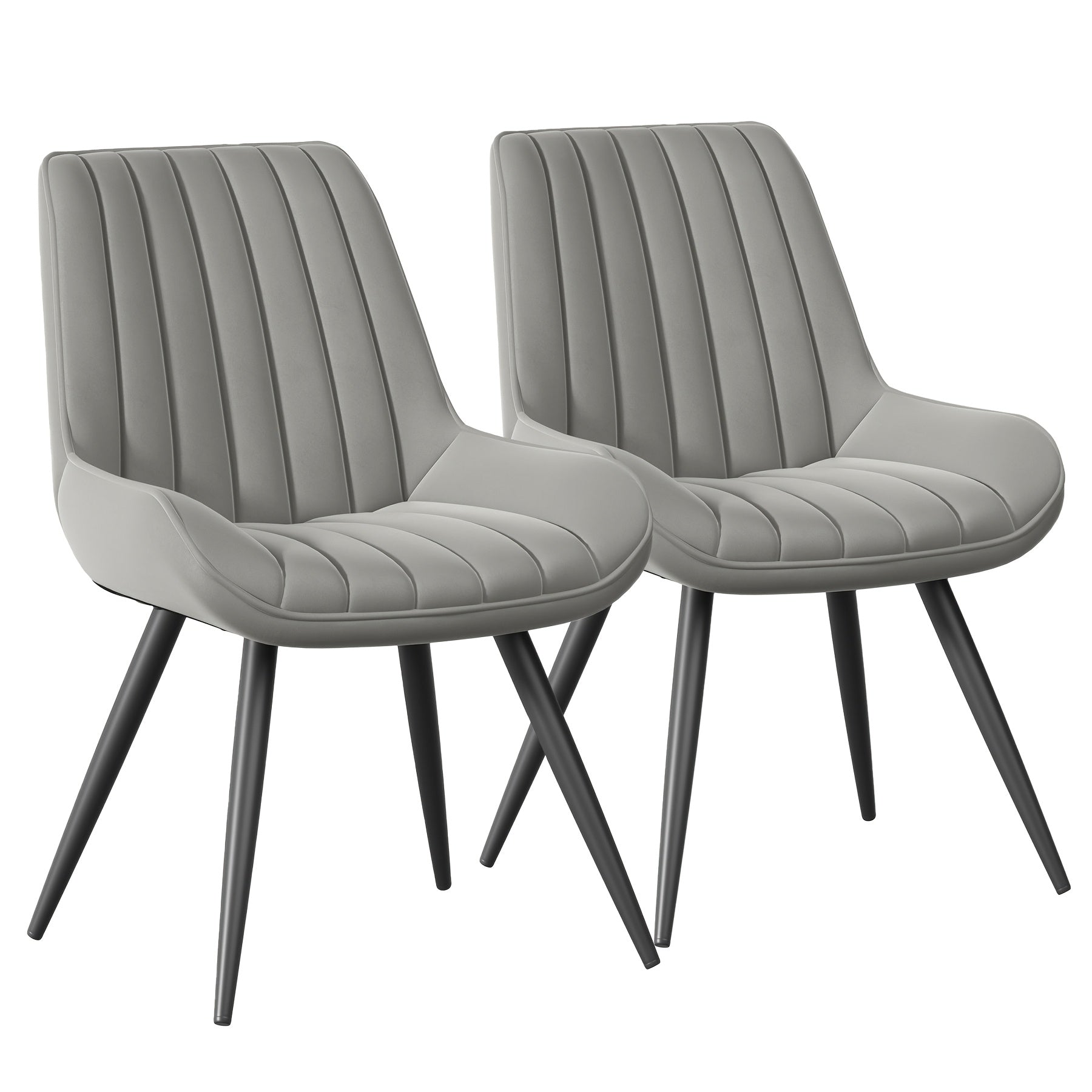 Modern Dining Chairs Set Of 2\u002F4! Comfy Dining Room Chairs Reception Chair with Thick Cushions, Upholstered Fabric Kitchen Side Chairs with Metal Legs Suitable for Office Bar Kitchen Dining Room