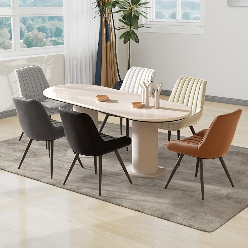 Modern Dining Chairs Set Of 2\u002F4! Comfy Dining Room Chairs Reception Chair with Thick Cushions, Upholstered Fabric Kitchen Side Chairs with Metal Legs Suitable for Office Bar Kitchen Dining Room