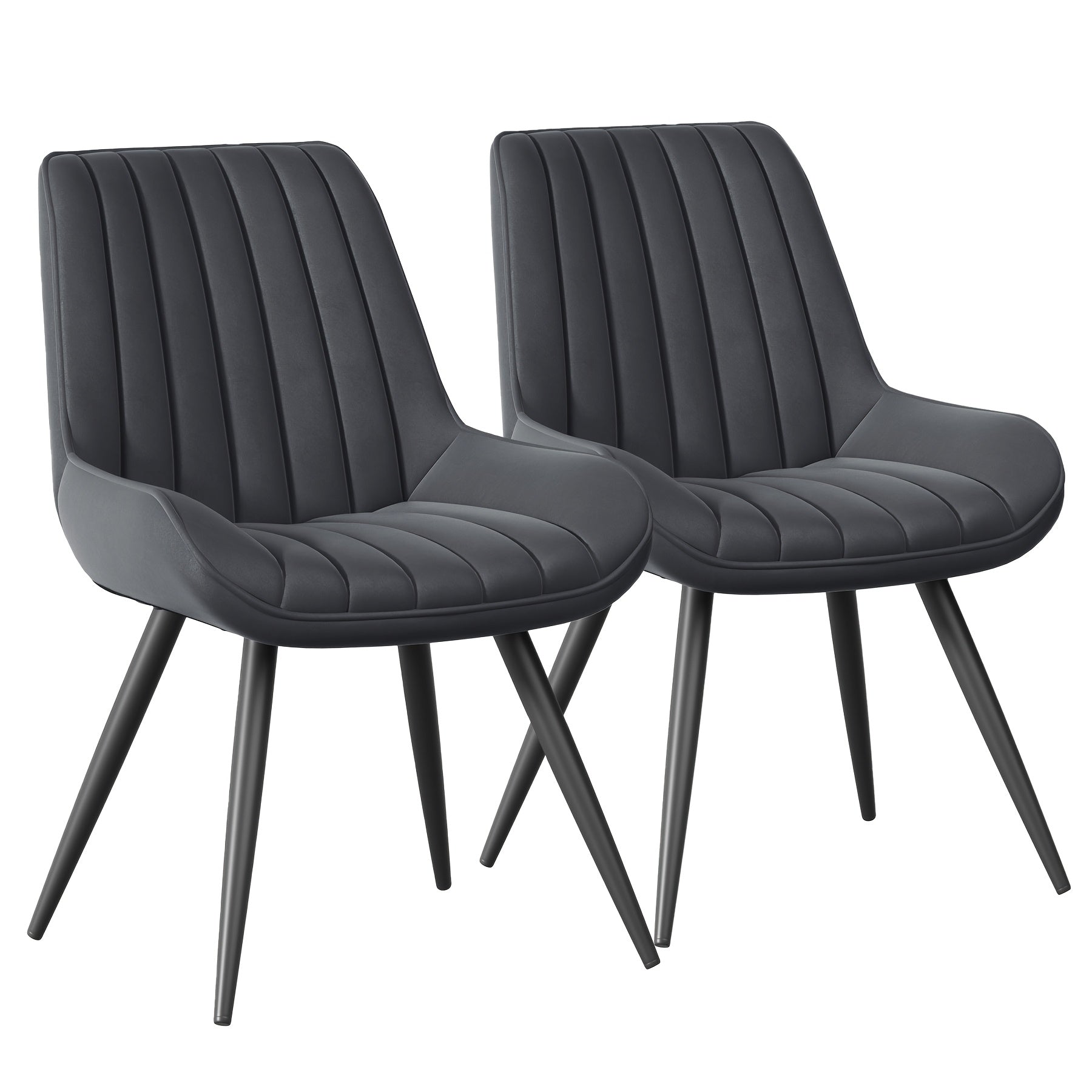 Modern Dining Chairs Set Of 2\u002F4! Comfy Dining Room Chairs Reception Chair with Thick Cushions, Upholstered Fabric Kitchen Side Chairs with Metal Legs Suitable for Office Bar Kitchen Dining Room
