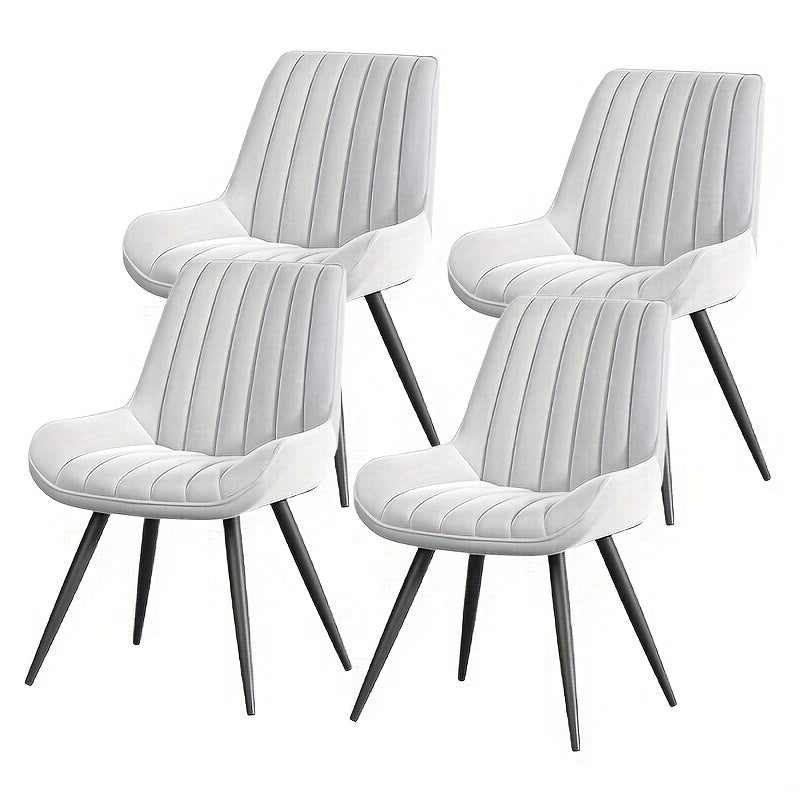 Modern Dining Chairs Set Of 2\u002F4! Comfy Dining Room Chairs Reception Chair with Thick Cushions, Upholstered Fabric Kitchen Side Chairs with Metal Legs Suitable for Office Bar Kitchen Dining Room